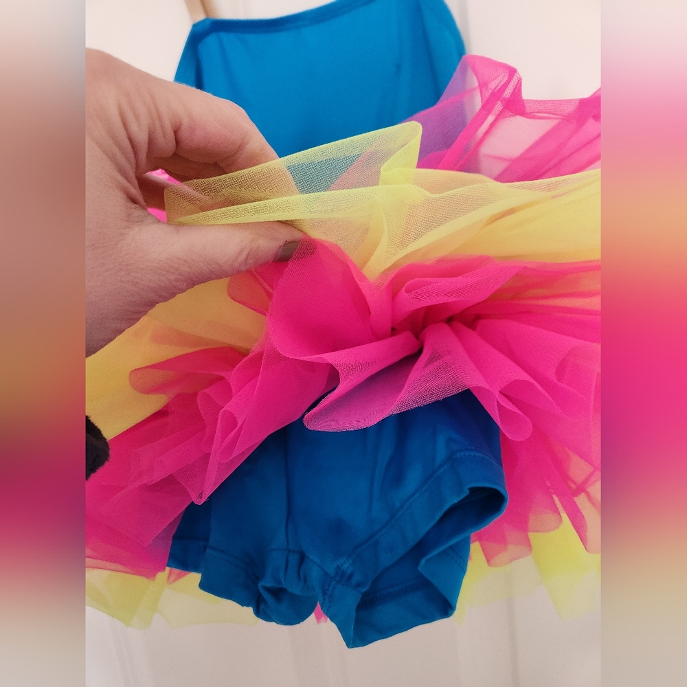 Weissman Girls Dance Leotard With Tutu, Size IC (7/8) - Picture 4 of 8